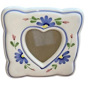 Caleca Giardino Heart Photo Picture Frame floral